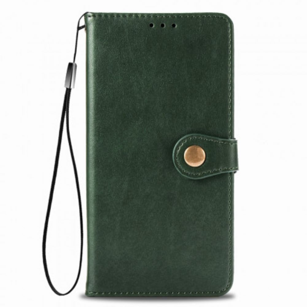 Folio-hoesje voor Xiaomi Mi 10T Lite / Redmi Note 9 Pro 5G Vintage Sluiting