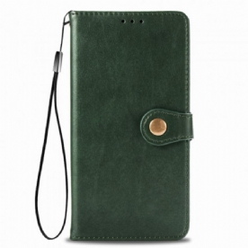 Folio-hoesje voor Xiaomi Mi 10T Lite / Redmi Note 9 Pro 5G Vintage Sluiting