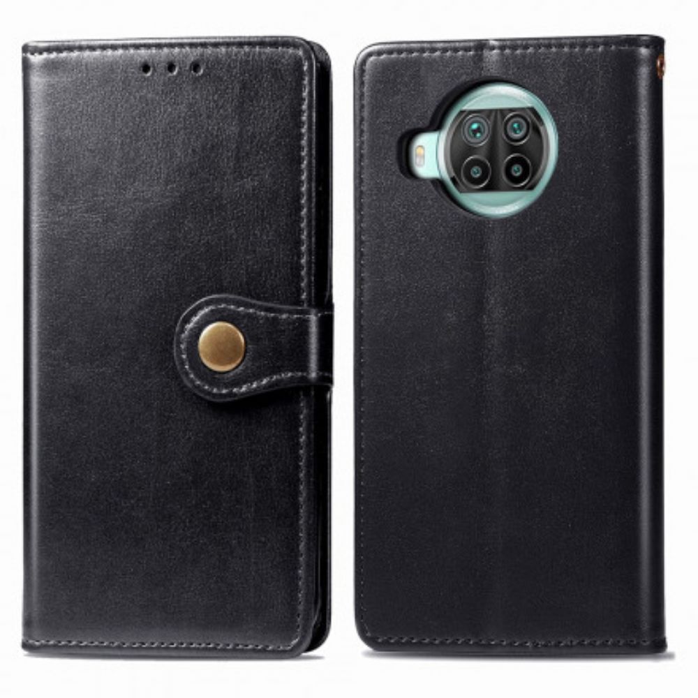 Folio-hoesje voor Xiaomi Mi 10T Lite / Redmi Note 9 Pro 5G Vintage Sluiting