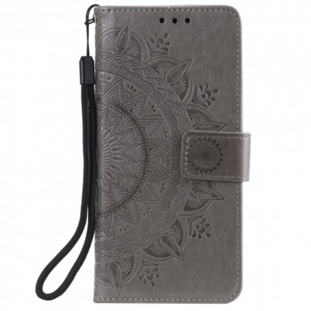 Folio-hoesje voor Xiaomi Mi 10T Lite / Redmi Note 9 Pro 5G Zon Mandala