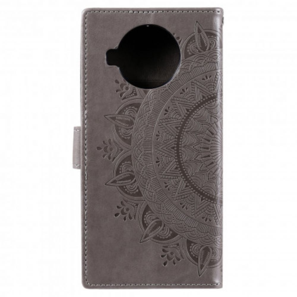 Folio-hoesje voor Xiaomi Mi 10T Lite / Redmi Note 9 Pro 5G Zon Mandala