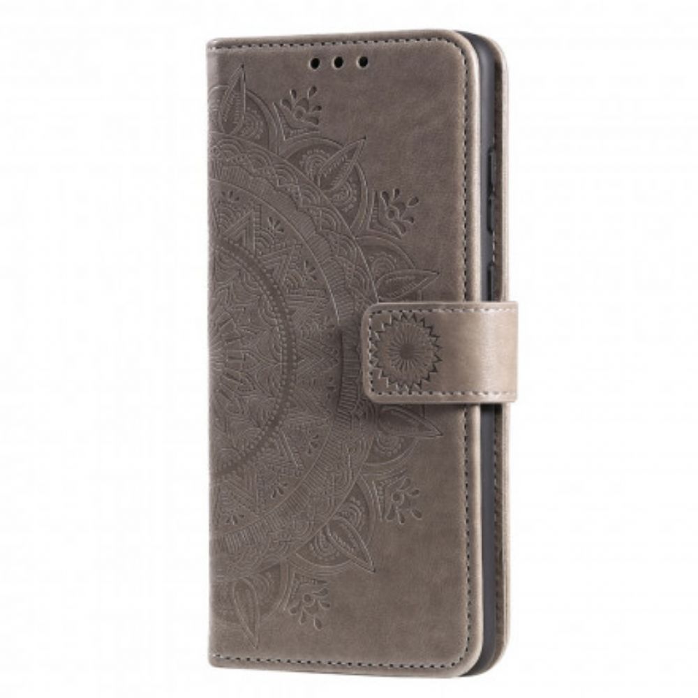 Folio-hoesje voor Xiaomi Mi 10T Lite / Redmi Note 9 Pro 5G Zon Mandala