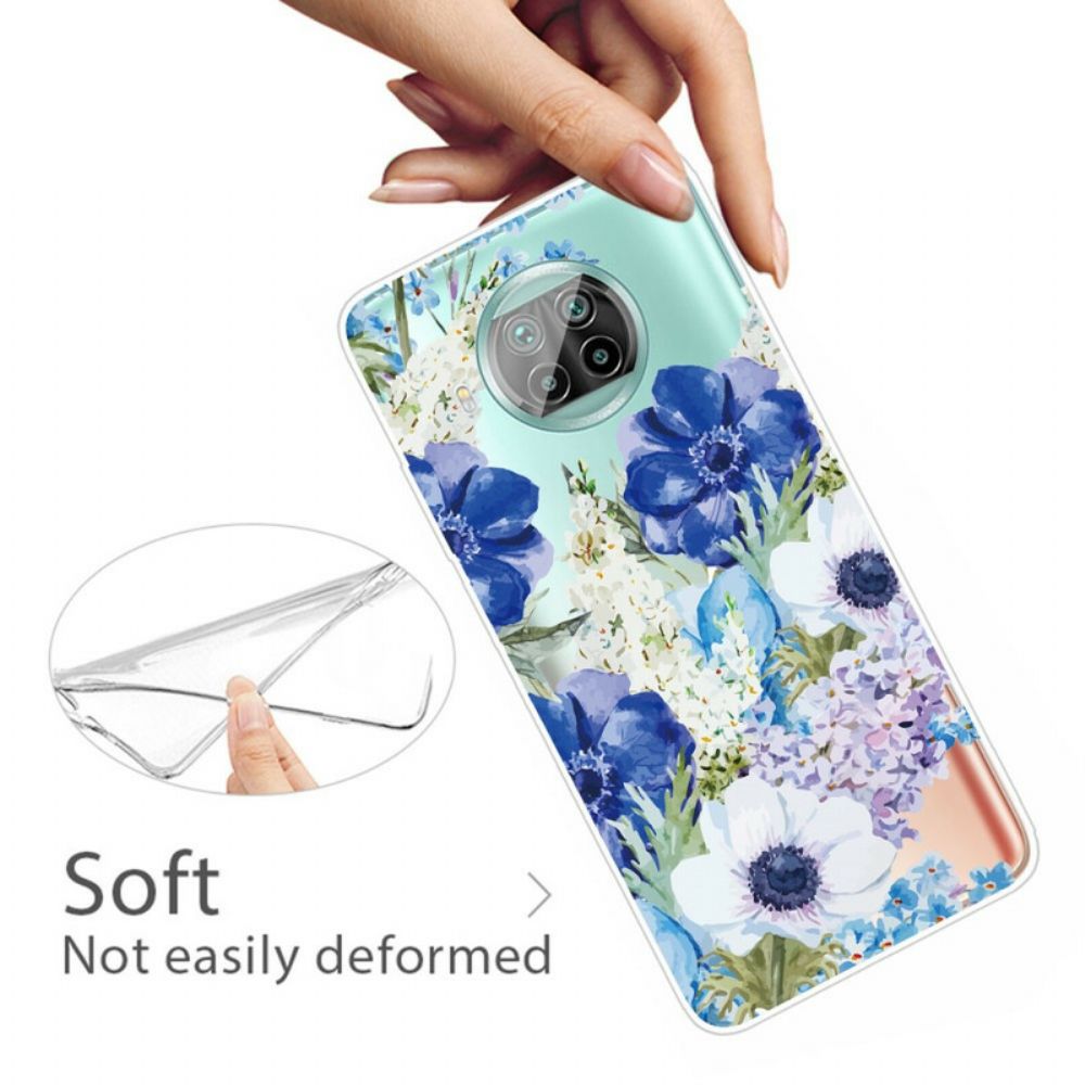 Hoesje voor Xiaomi Mi 10T Lite / Redmi Note 9 Pro 5G Aquarel Bloemen