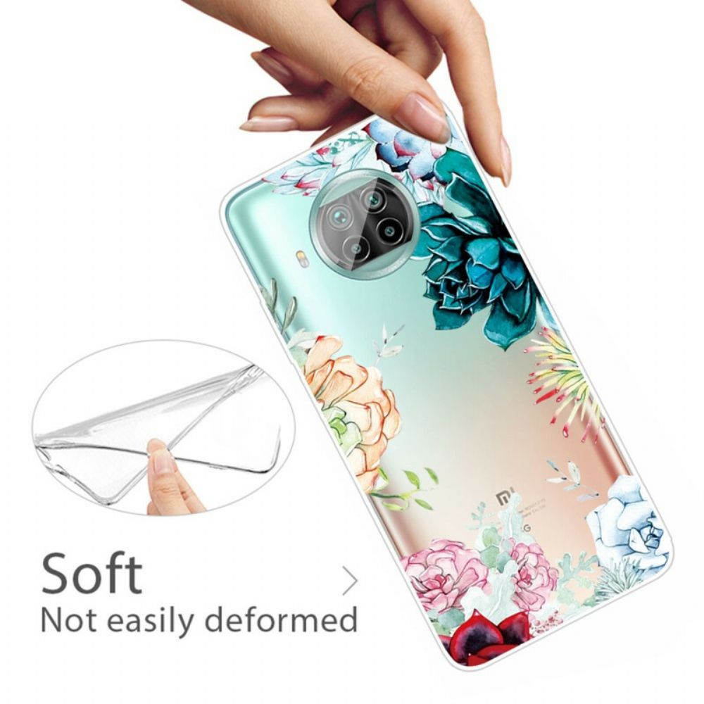 Hoesje voor Xiaomi Mi 10T Lite / Redmi Note 9 Pro 5G Aquarel Bloemen