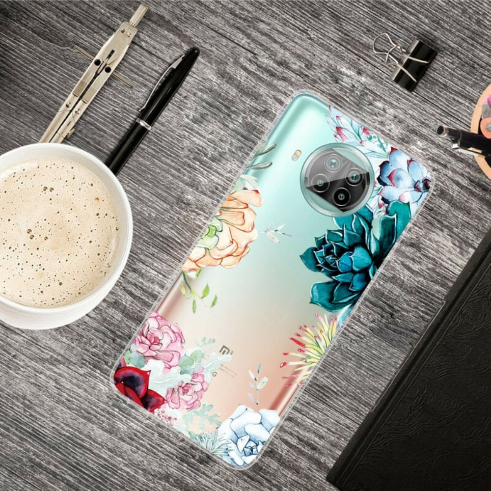 Hoesje voor Xiaomi Mi 10T Lite / Redmi Note 9 Pro 5G Aquarel Bloemen