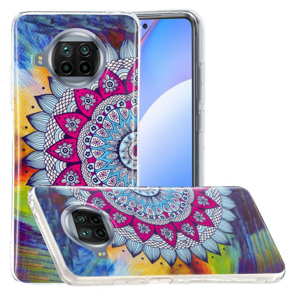 Hoesje voor Xiaomi Mi 10T Lite / Redmi Note 9 Pro 5G Fluorescerende Kleurrijke Mandala