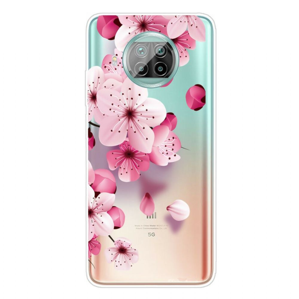 Hoesje voor Xiaomi Mi 10T Lite / Redmi Note 9 Pro 5G Kleine Roze Bloemen