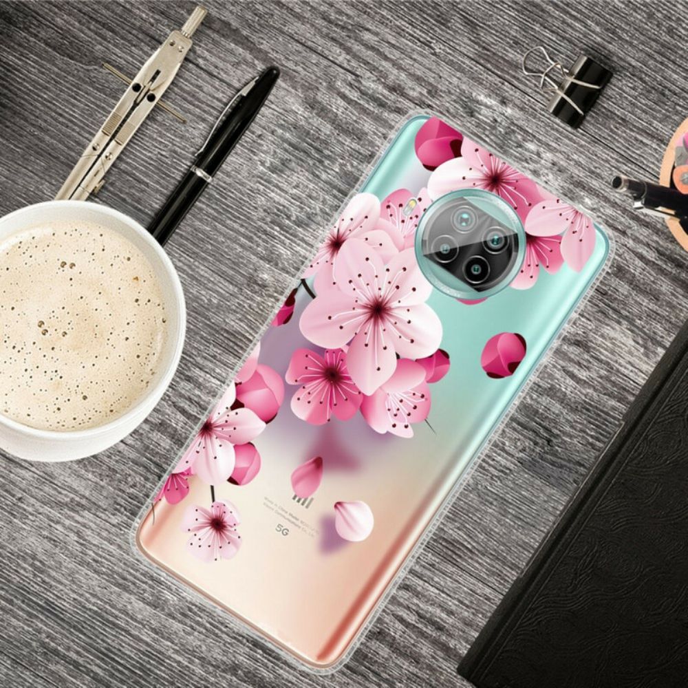 Hoesje voor Xiaomi Mi 10T Lite / Redmi Note 9 Pro 5G Kleine Roze Bloemen