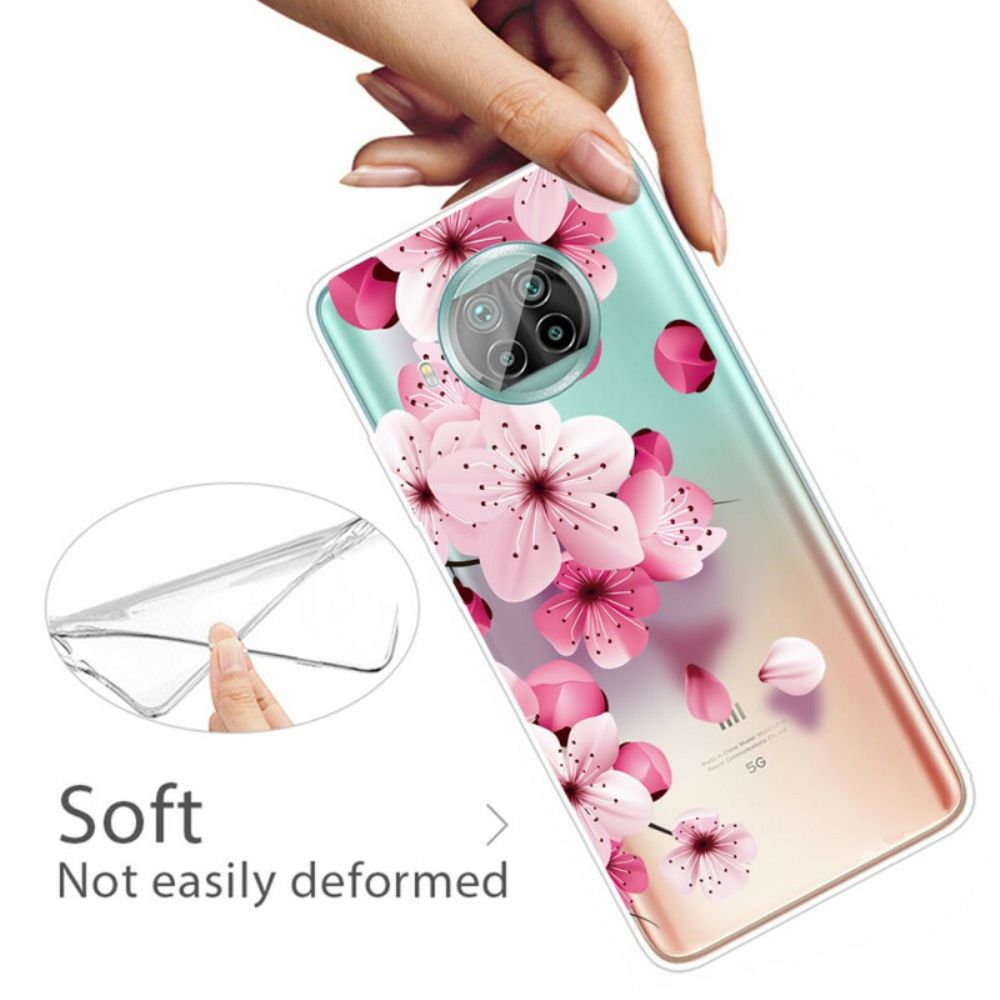 Hoesje voor Xiaomi Mi 10T Lite / Redmi Note 9 Pro 5G Kleine Roze Bloemen