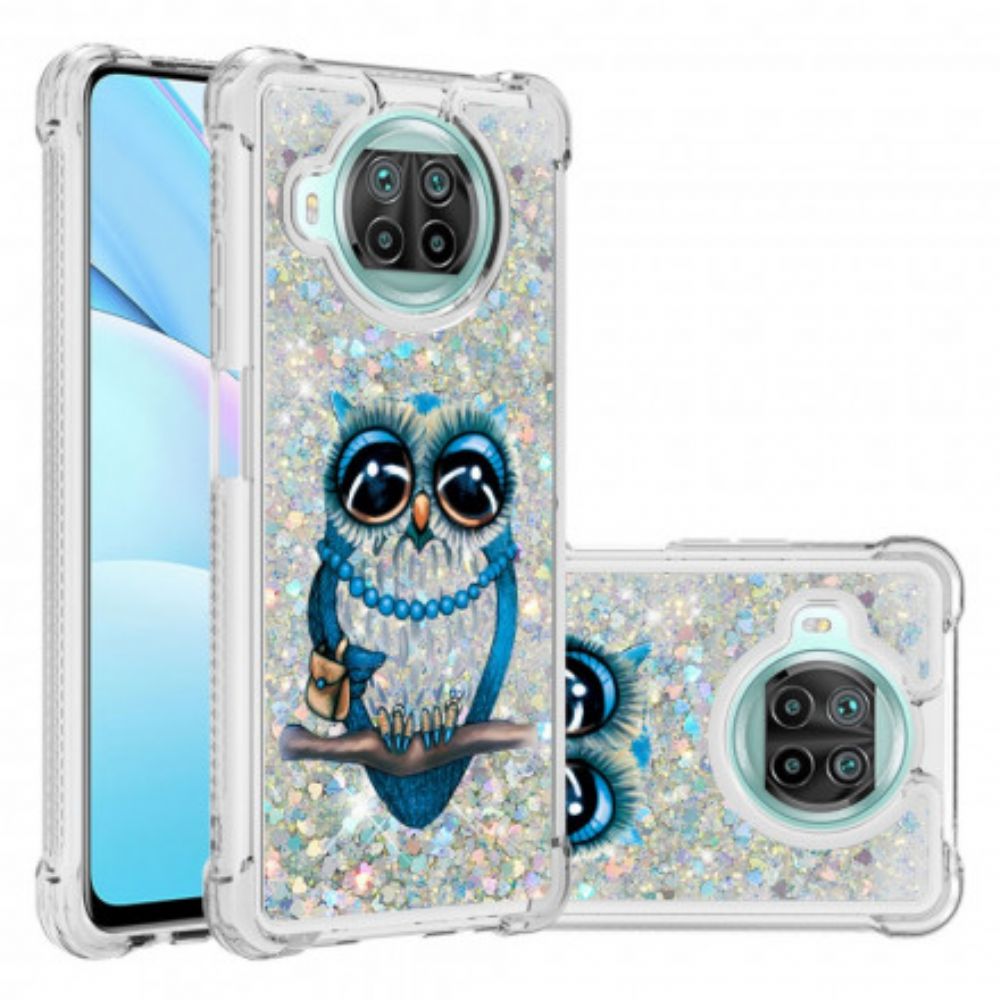 Hoesje voor Xiaomi Mi 10T Lite / Redmi Note 9 Pro 5G Miss Glitteruil