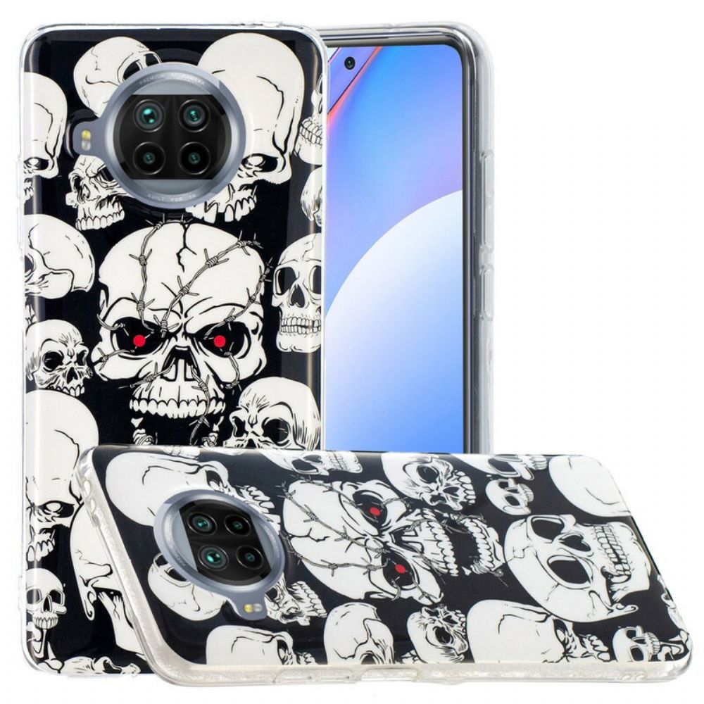 Hoesje voor Xiaomi Mi 10T Lite / Redmi Note 9 Pro 5G Neon Schedels