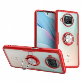 Hoesje voor Xiaomi Mi 10T Lite / Redmi Note 9 Pro 5G Ring En Koolstof