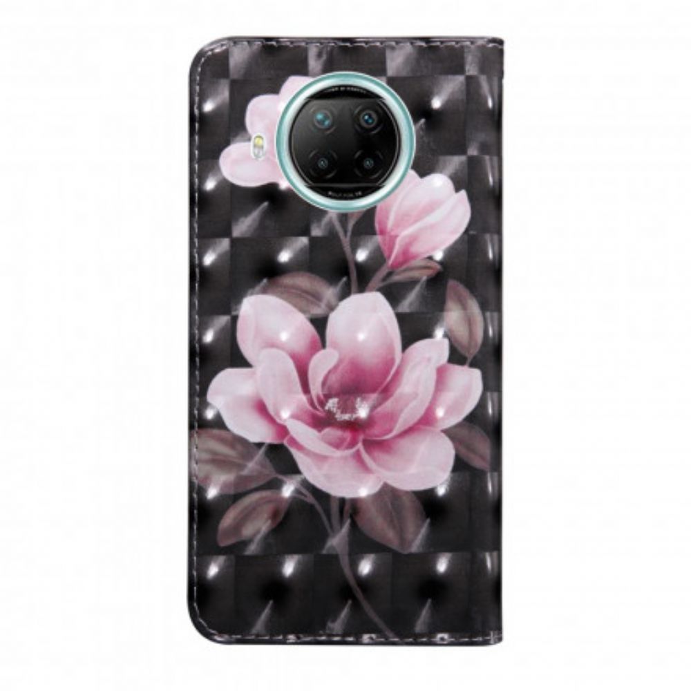 Leren Hoesje voor Xiaomi Mi 10T Lite / Redmi Note 9 Pro 5G Bloesem Bloemen