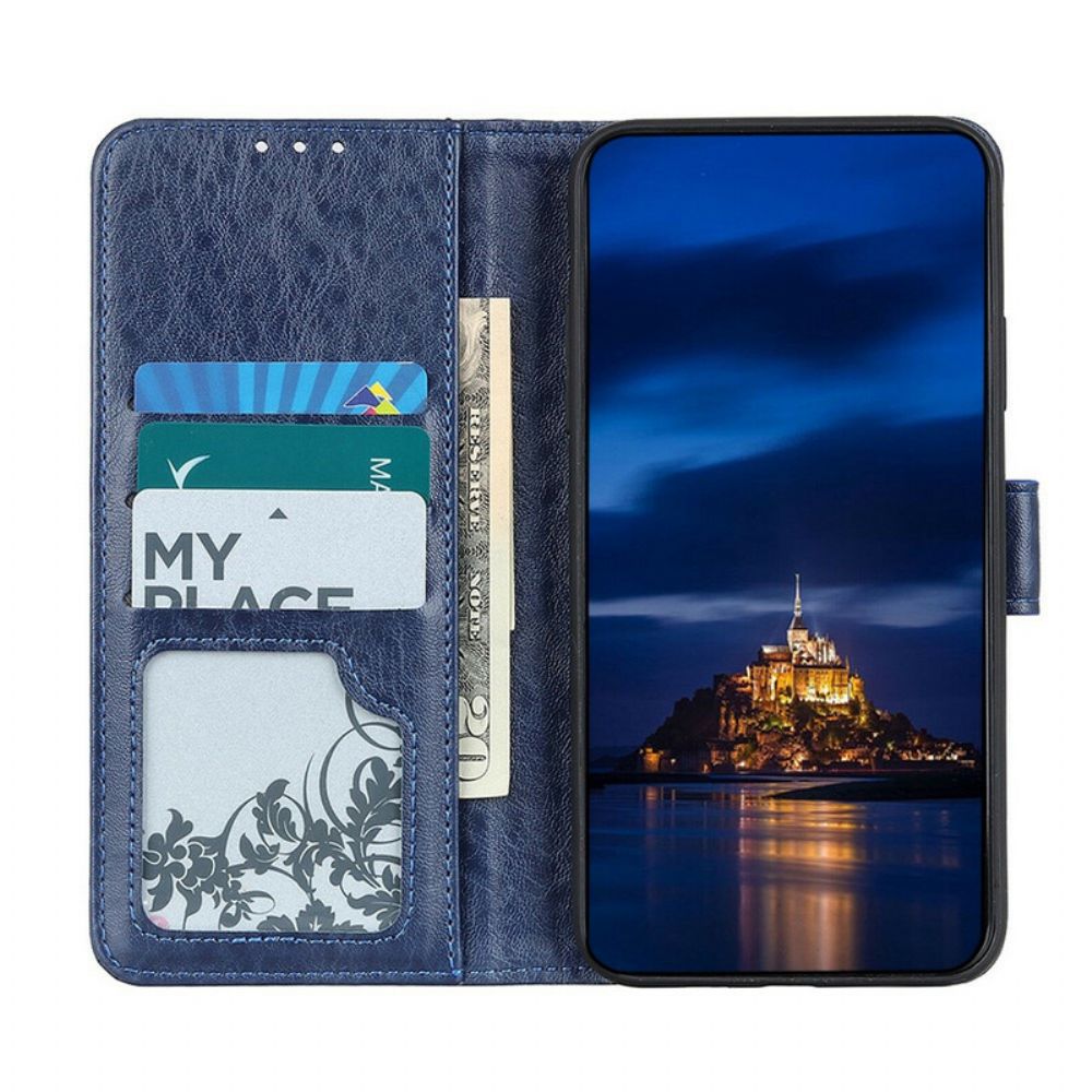 Leren Hoesje voor Xiaomi Mi 10T Lite / Redmi Note 9 Pro 5G Getextureerd Kunstleer