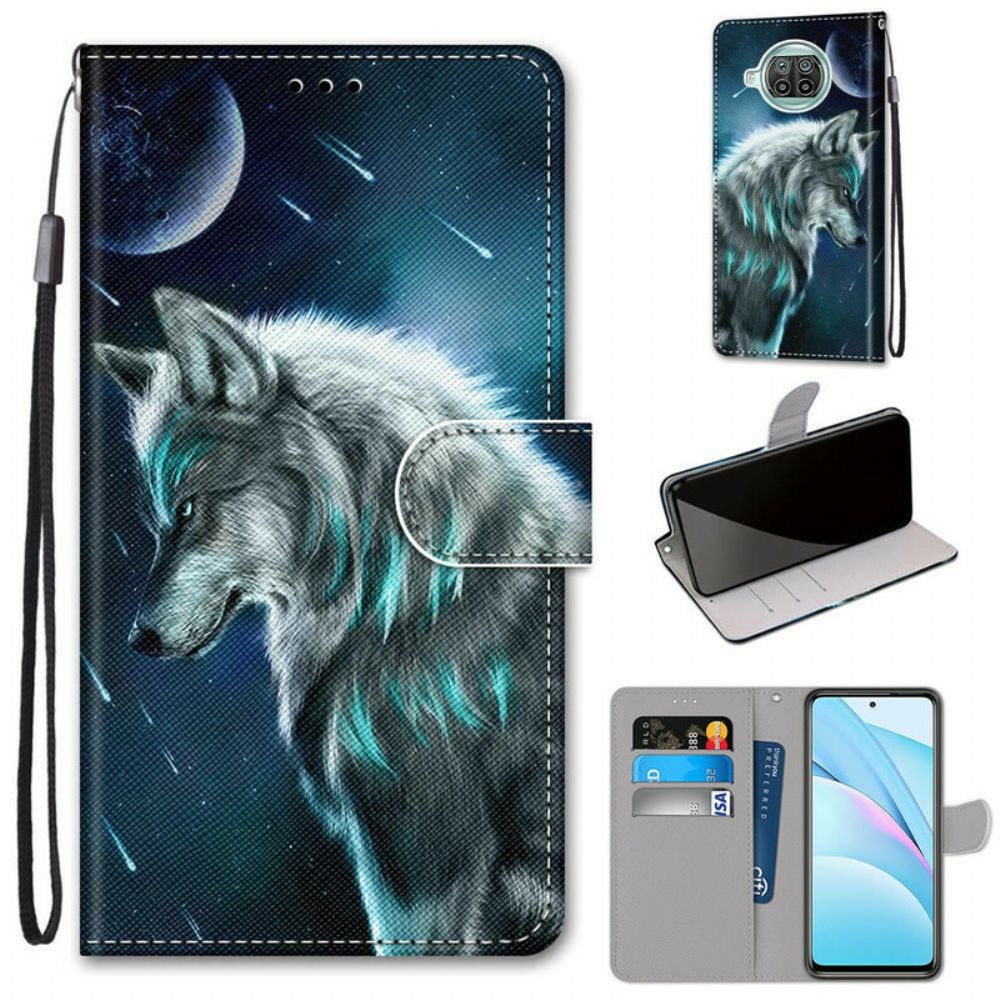 Leren Hoesje voor Xiaomi Mi 10T Lite / Redmi Note 9 Pro 5G Wolfhond