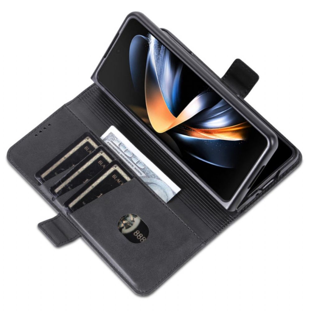 Flip Case Leren Samsung Galaxy Z Fold 5 Azns