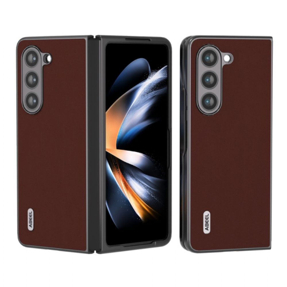 Hoesje Samsung Galaxy Z Fold 5 Abeel-leer