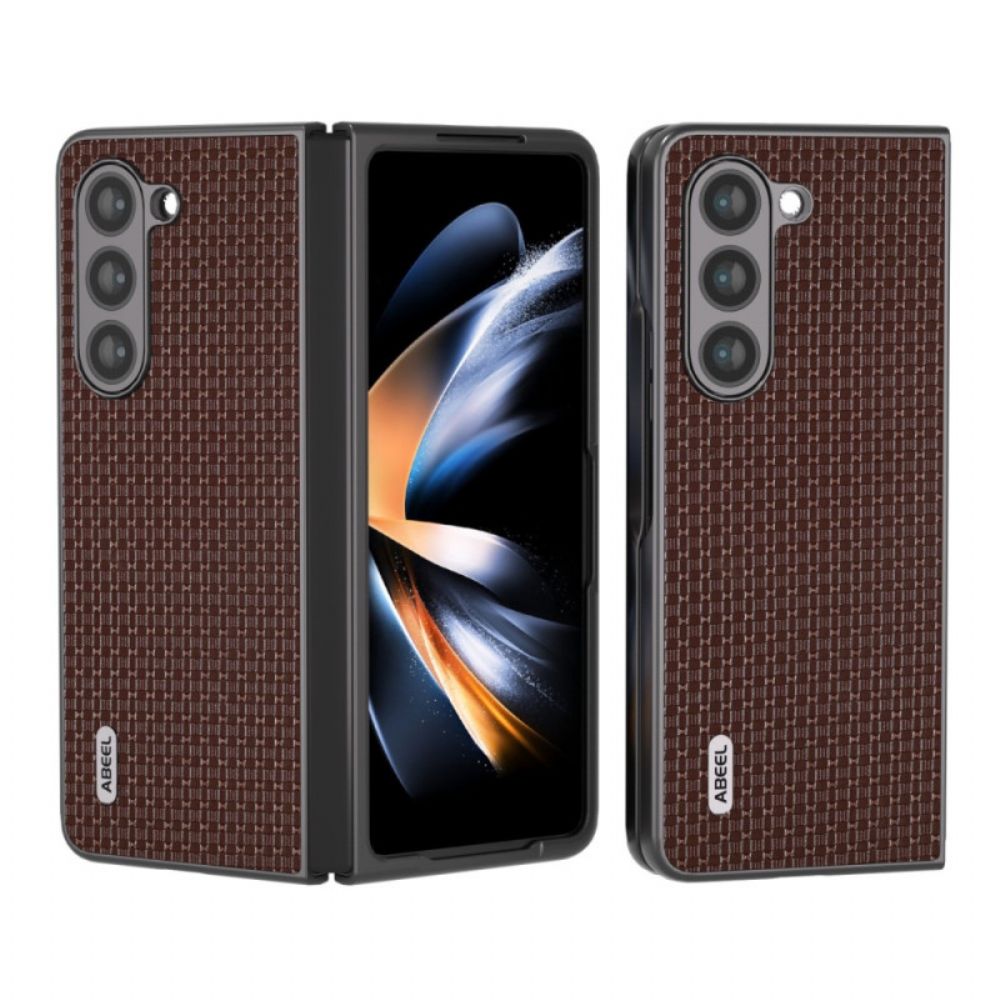 Hoesje Samsung Galaxy Z Fold 5 Echt Abeel-leer