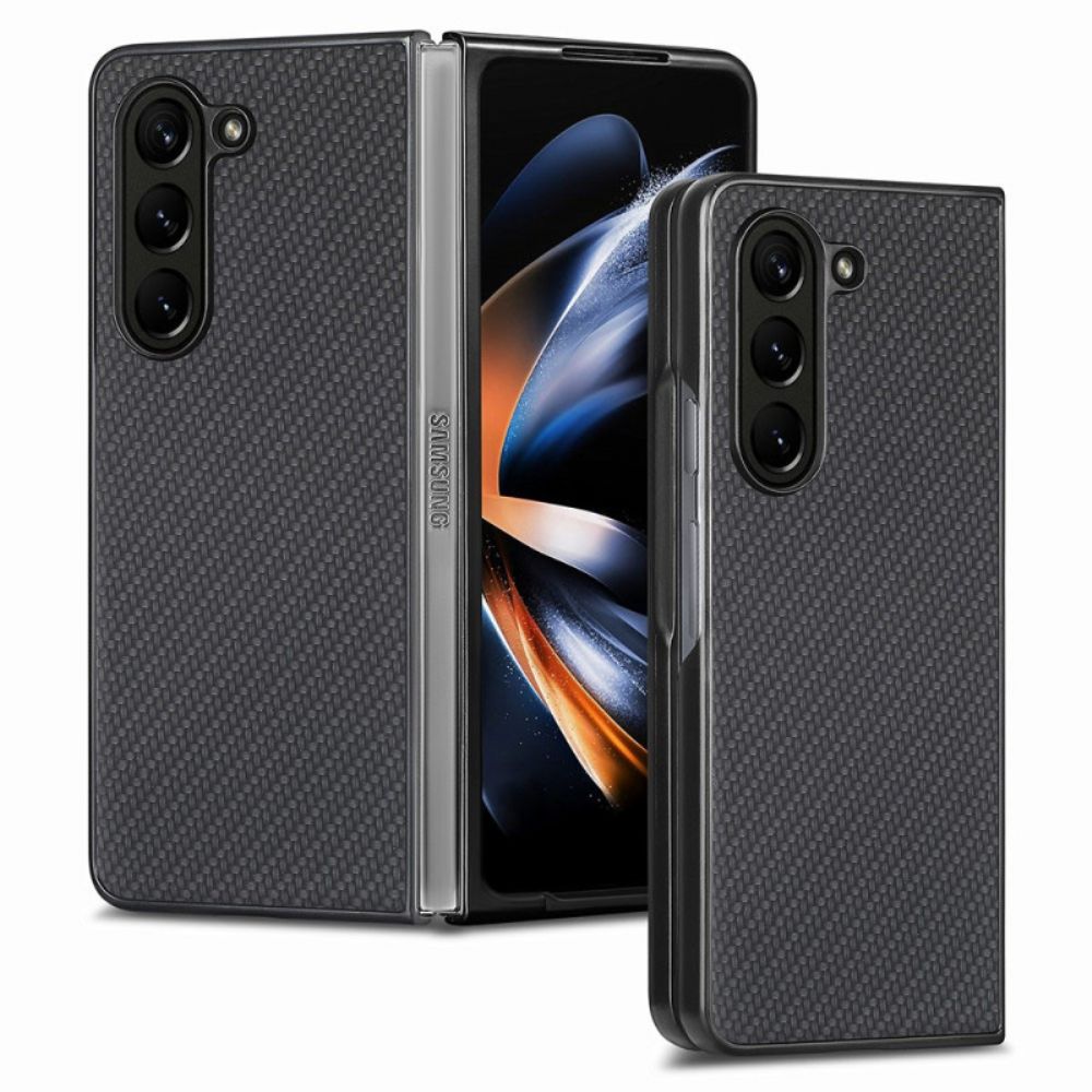 Hoesje Samsung Galaxy Z Fold 5 Klassieke Koolstofvezel