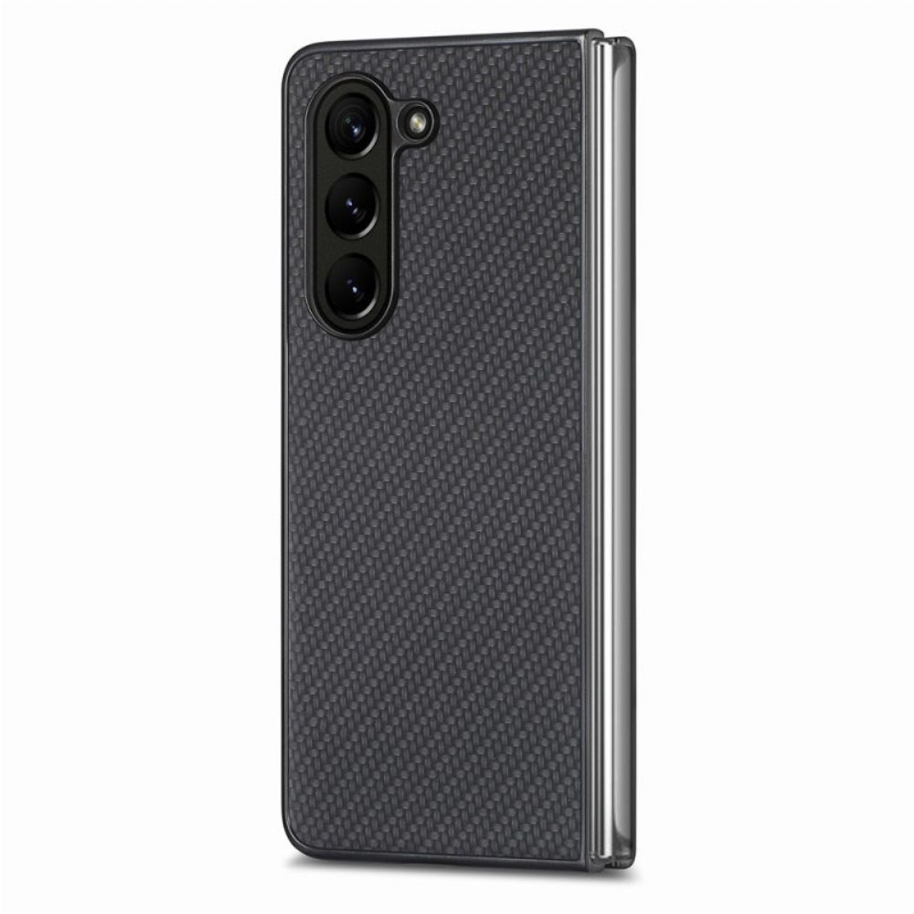 Hoesje Samsung Galaxy Z Fold 5 Klassieke Koolstofvezel