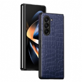 Hoesje Samsung Galaxy Z Fold 5 Krokodillenleer Stijl