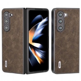 Hoesje Samsung Galaxy Z Fold 5 Litchi Kunstleer Abeel