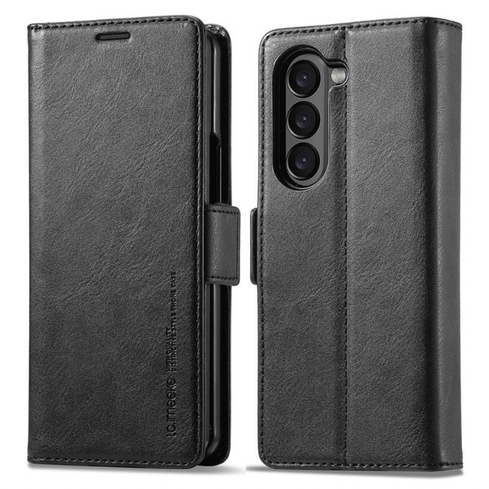 Leren Hoesje Samsung Galaxy Z Fold 5 Rfid Leer Stijl Lc.imeeke