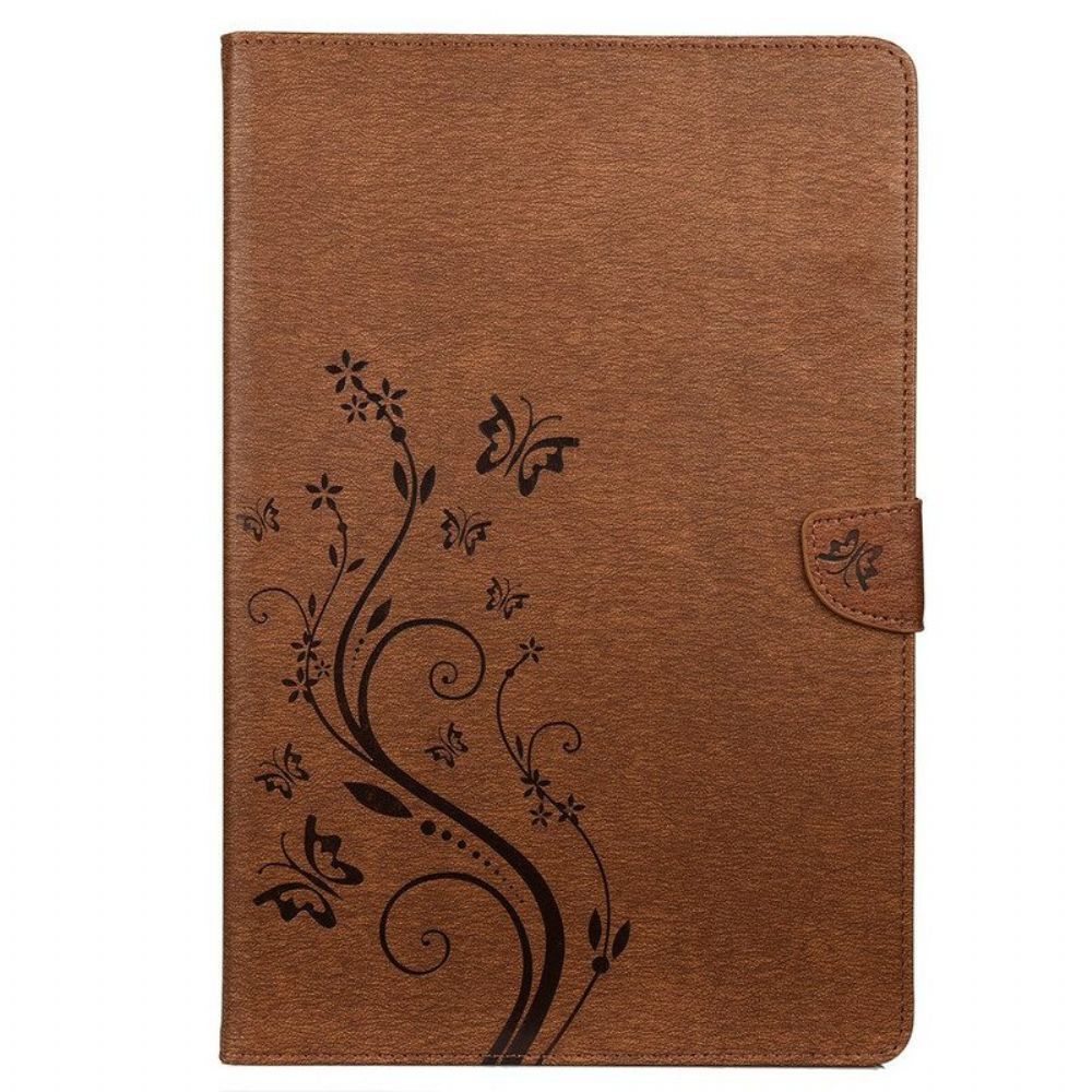 Folio-hoesje voor Samsung Galaxy Tab S8 Plus / Tab S7 Plus Bloemen Vlinders