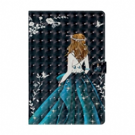 Folio-hoesje voor Samsung Galaxy Tab S8 Plus / Tab S7 Plus Jonge Dame