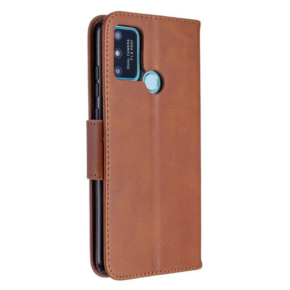 Folio-hoesje voor Honor 9A Flip Case Gladde Schuine Klep