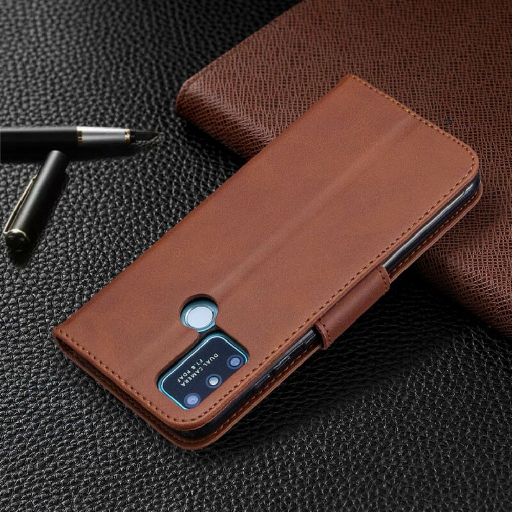 Folio-hoesje voor Honor 9A Flip Case Gladde Schuine Klep