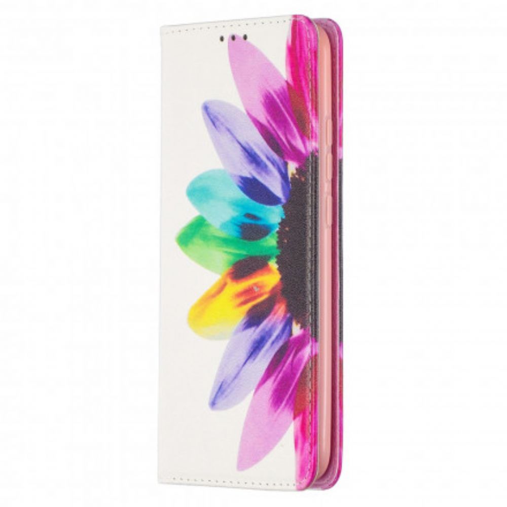 Bescherming Hoesje voor Xiaomi Redmi 9C Folio-hoesje Aquarel Bloem