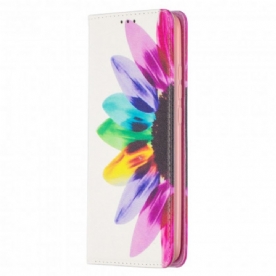 Bescherming Hoesje voor Xiaomi Redmi 9C Folio-hoesje Aquarel Bloem