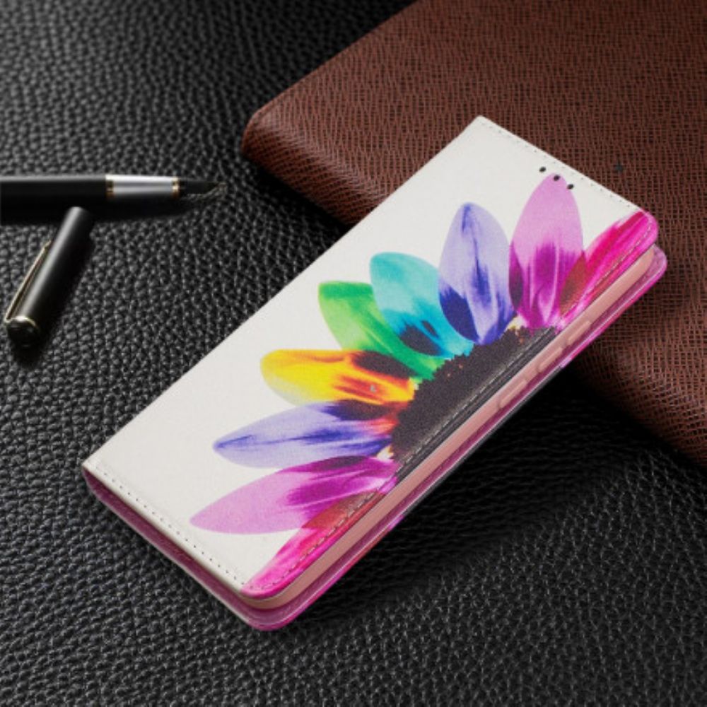 Bescherming Hoesje voor Xiaomi Redmi 9C Folio-hoesje Aquarel Bloem