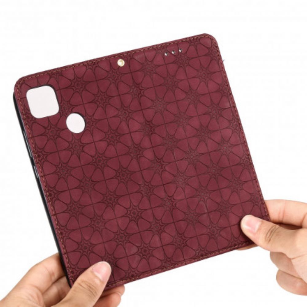 Bescherming Hoesje voor Xiaomi Redmi 9C Folio-hoesje Barokke Bloemen