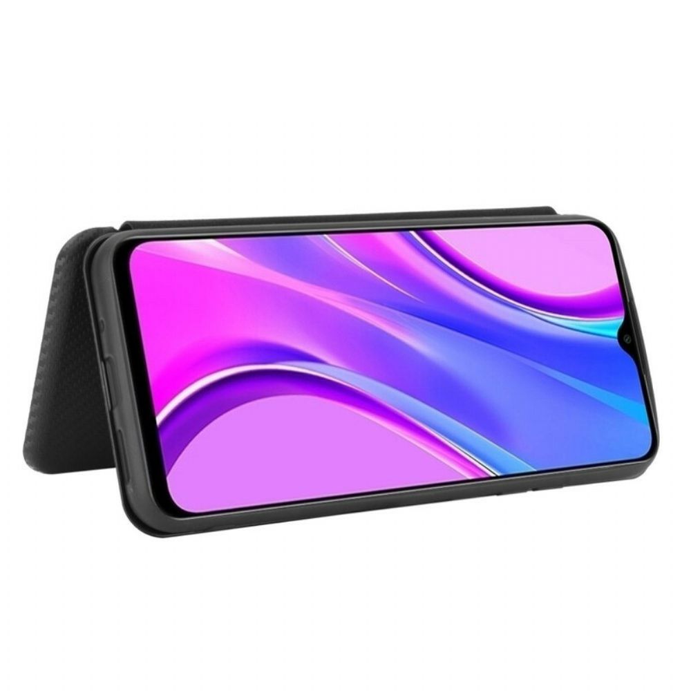 Bescherming Hoesje voor Xiaomi Redmi 9C Folio-hoesje Gekleurde Carbon Silicone