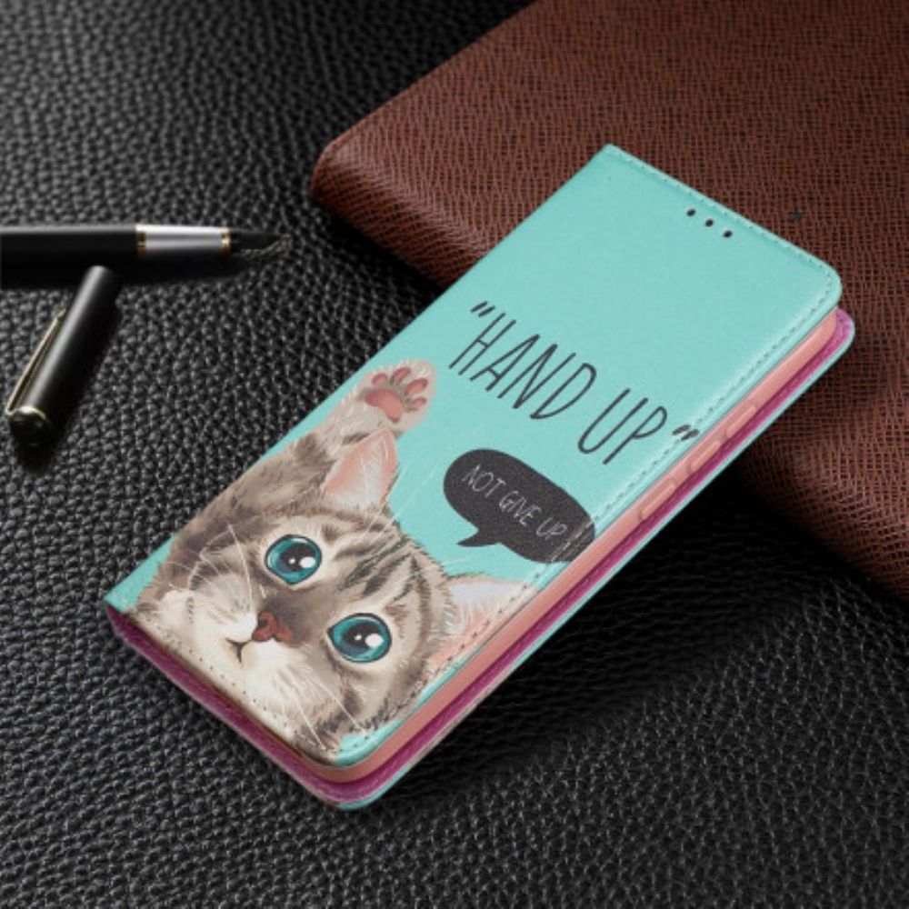 Bescherming Hoesje voor Xiaomi Redmi 9C Folio-hoesje Hand Omhoog