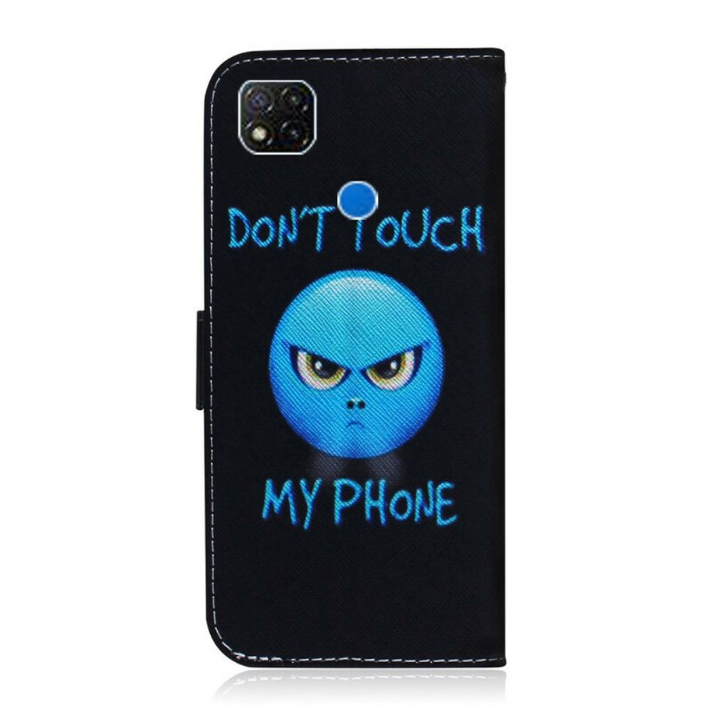 Folio-hoesje voor Xiaomi Redmi 9C Emoji-telefoon