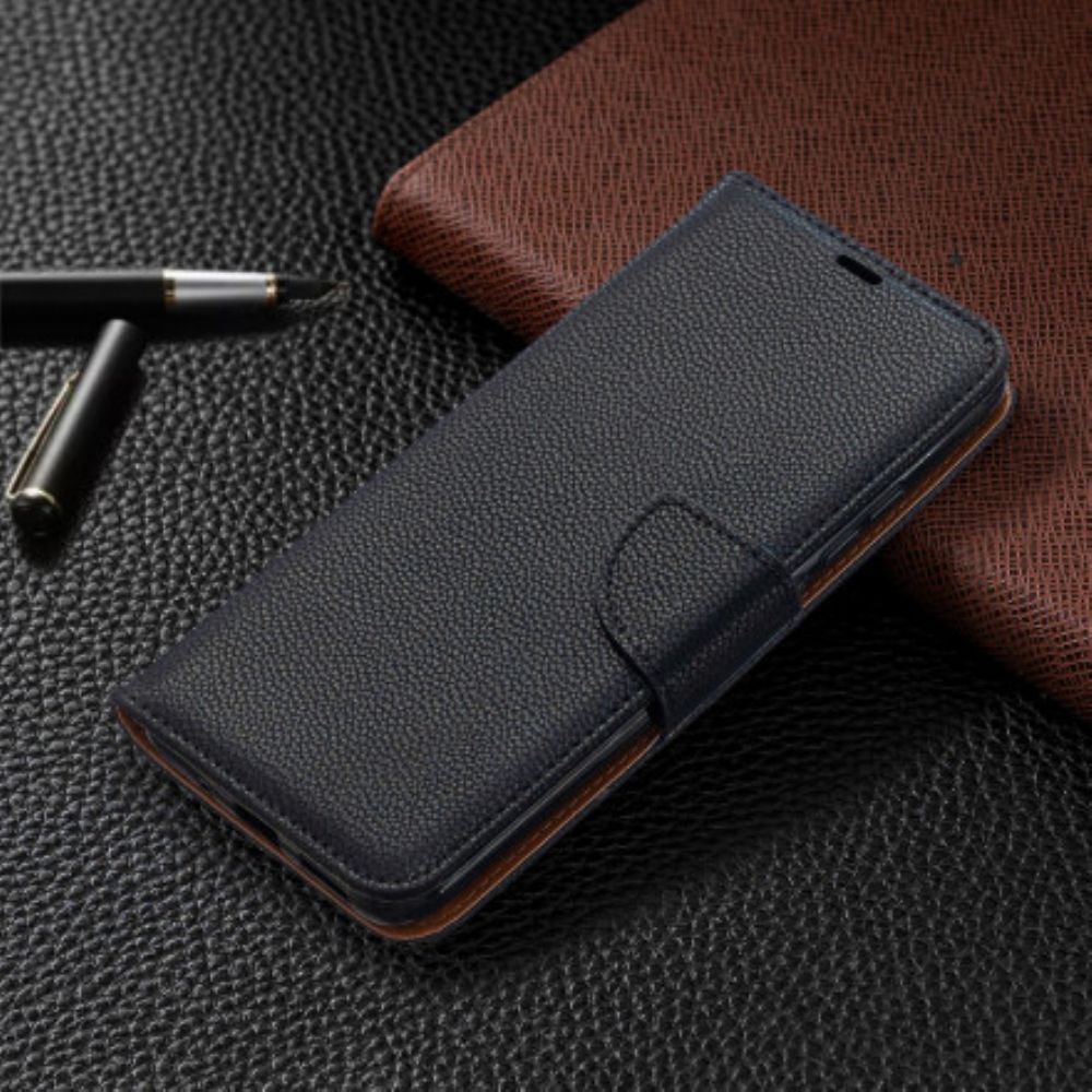 Folio-hoesje voor Xiaomi Redmi 9C Flip Case Litchi Flap Schuin