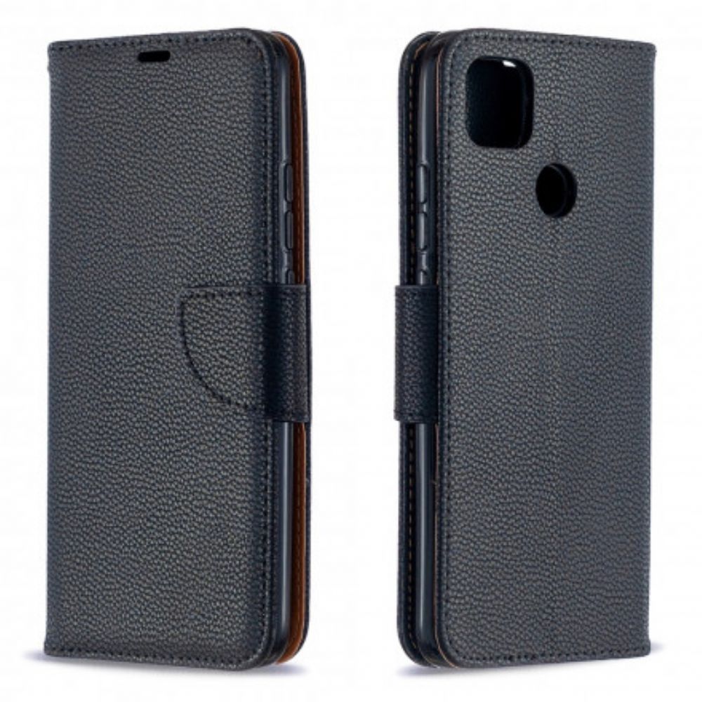 Folio-hoesje voor Xiaomi Redmi 9C Flip Case Litchi Flap Schuin