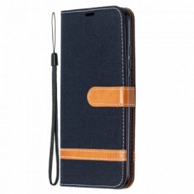 Folio-hoesje voor Xiaomi Redmi 9C Met Ketting Band Met Stof En Leereffect