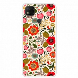 Hoesje voor Xiaomi Redmi 9C Bloemen Tapijt