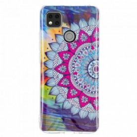 Hoesje voor Xiaomi Redmi 9C Fluorescerende Kleurrijke Mandala