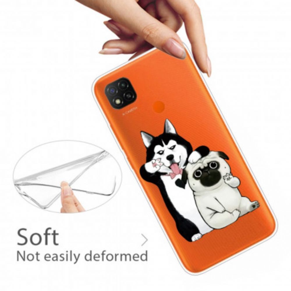 Hoesje voor Xiaomi Redmi 9C Grappige Honden