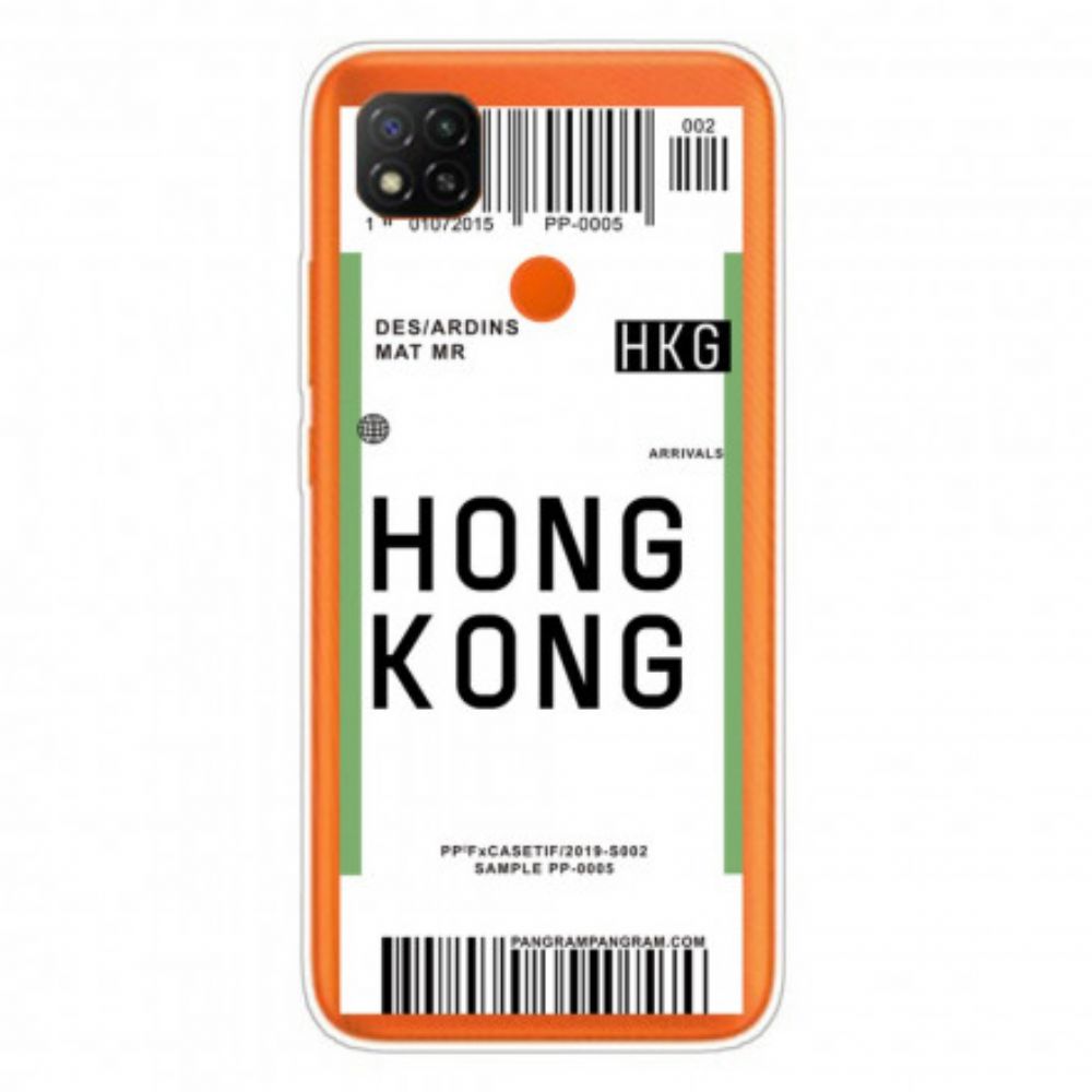 Hoesje voor Xiaomi Redmi 9C Instapkaart Naar Hong Kong