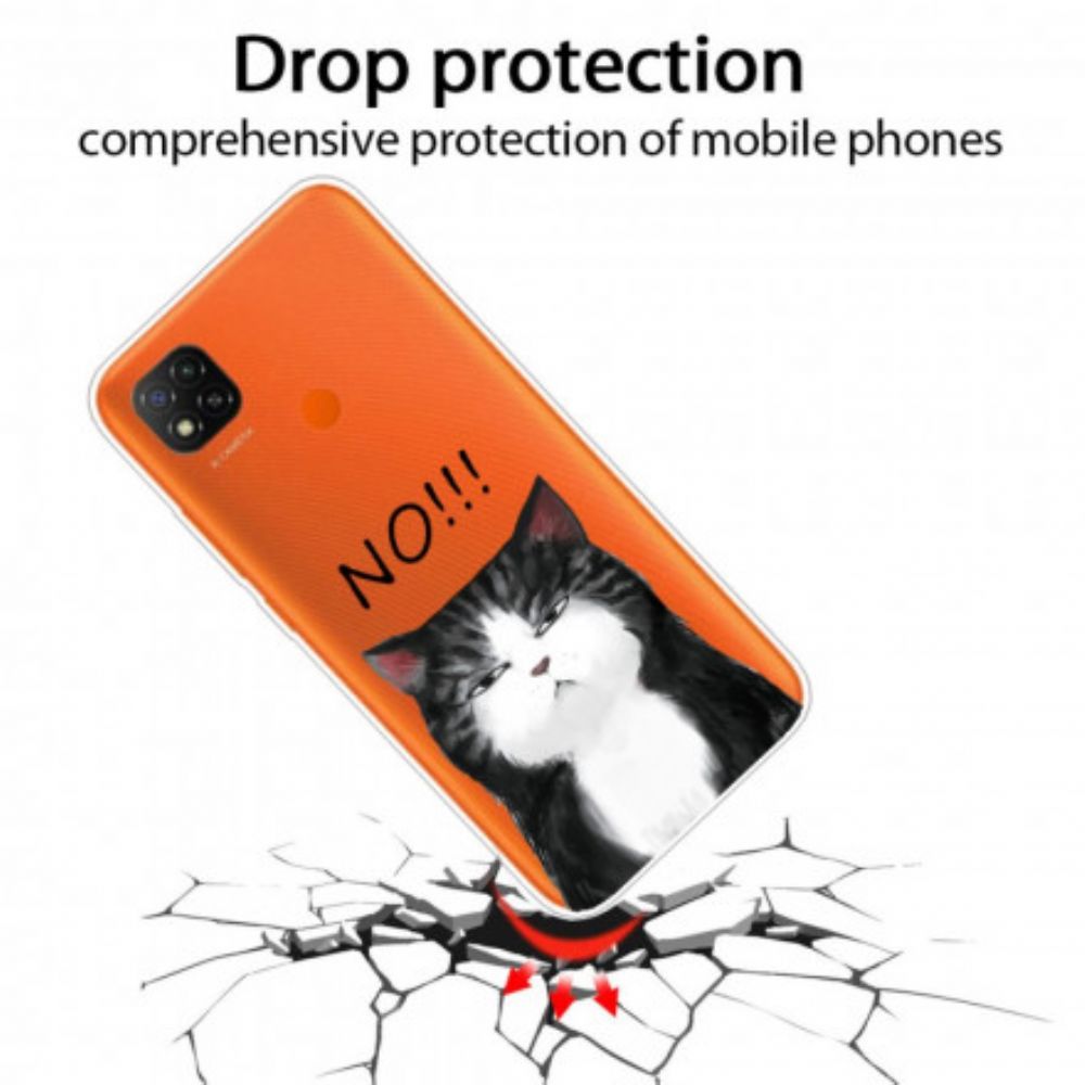 Hoesje voor Xiaomi Redmi 9C De Kat Die Nee Zegt