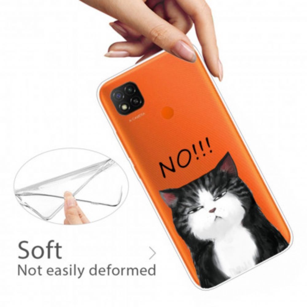 Hoesje voor Xiaomi Redmi 9C De Kat Die Nee Zegt