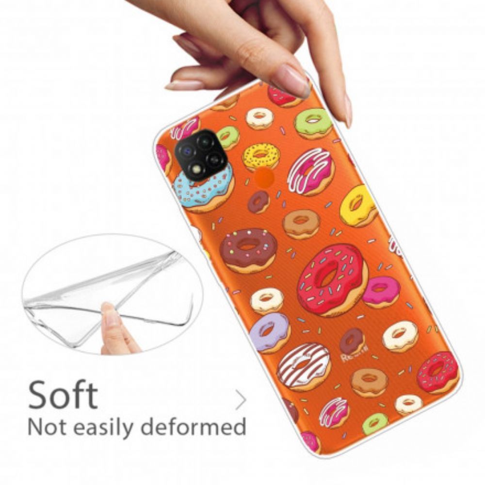 Hoesje voor Xiaomi Redmi 9C Liefde Donuts