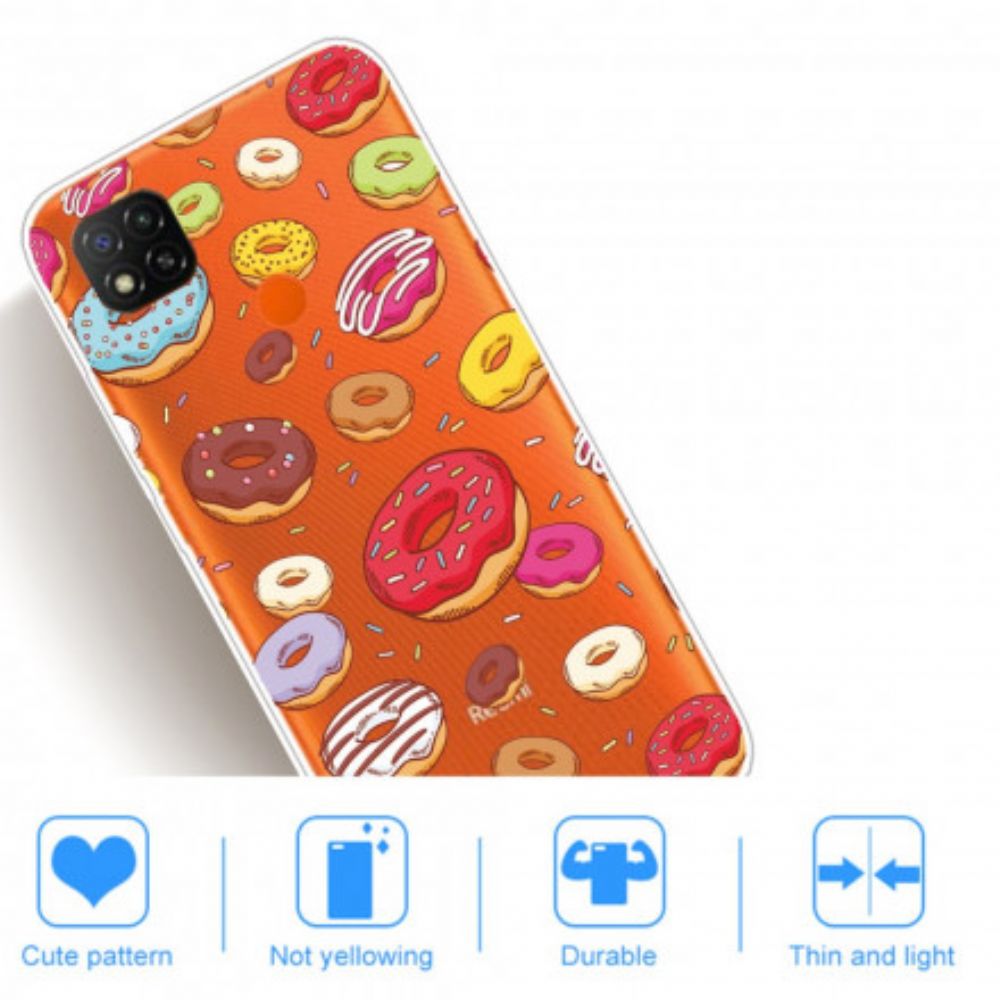 Hoesje voor Xiaomi Redmi 9C Liefde Donuts