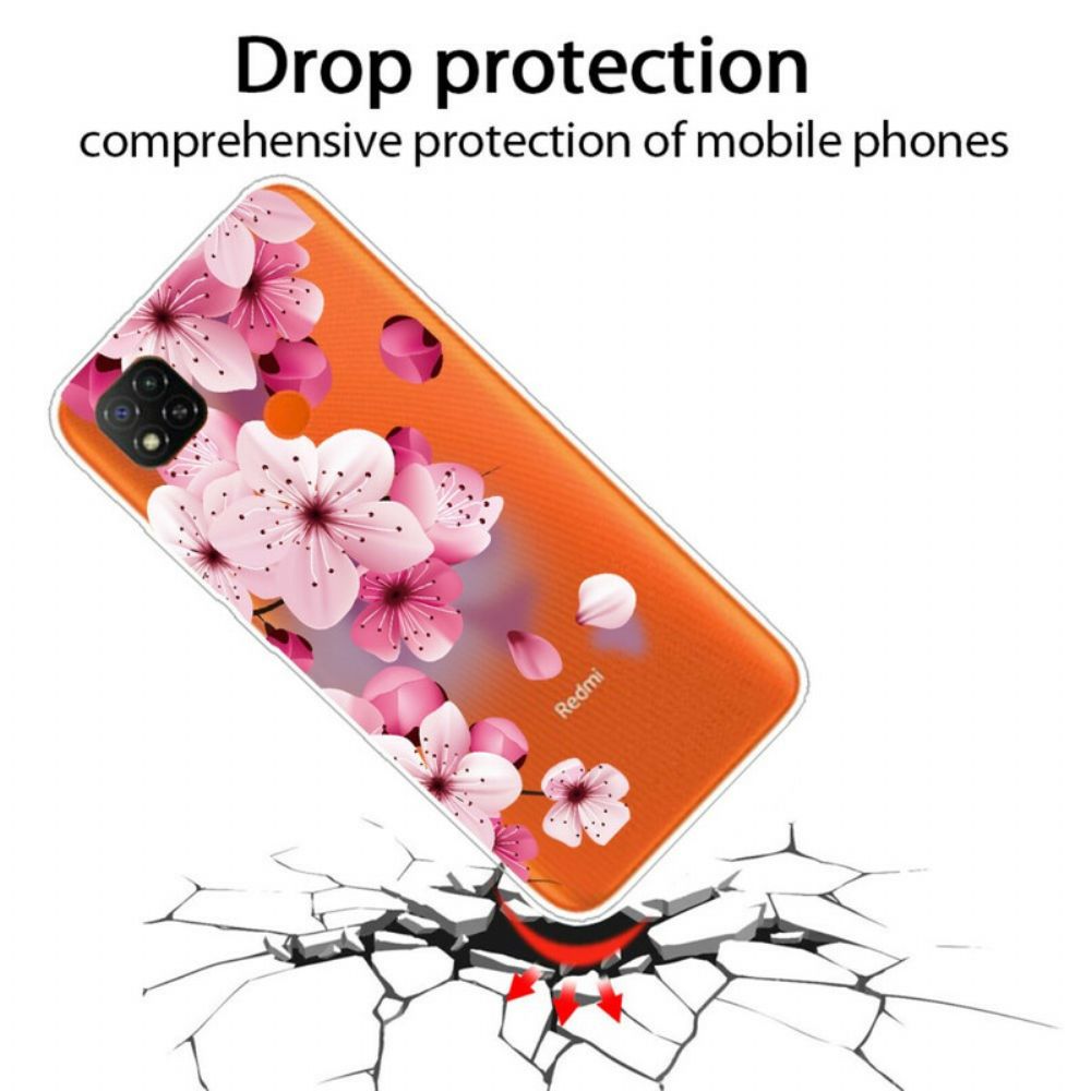 Hoesje voor Xiaomi Redmi 9C Premium Bloemen